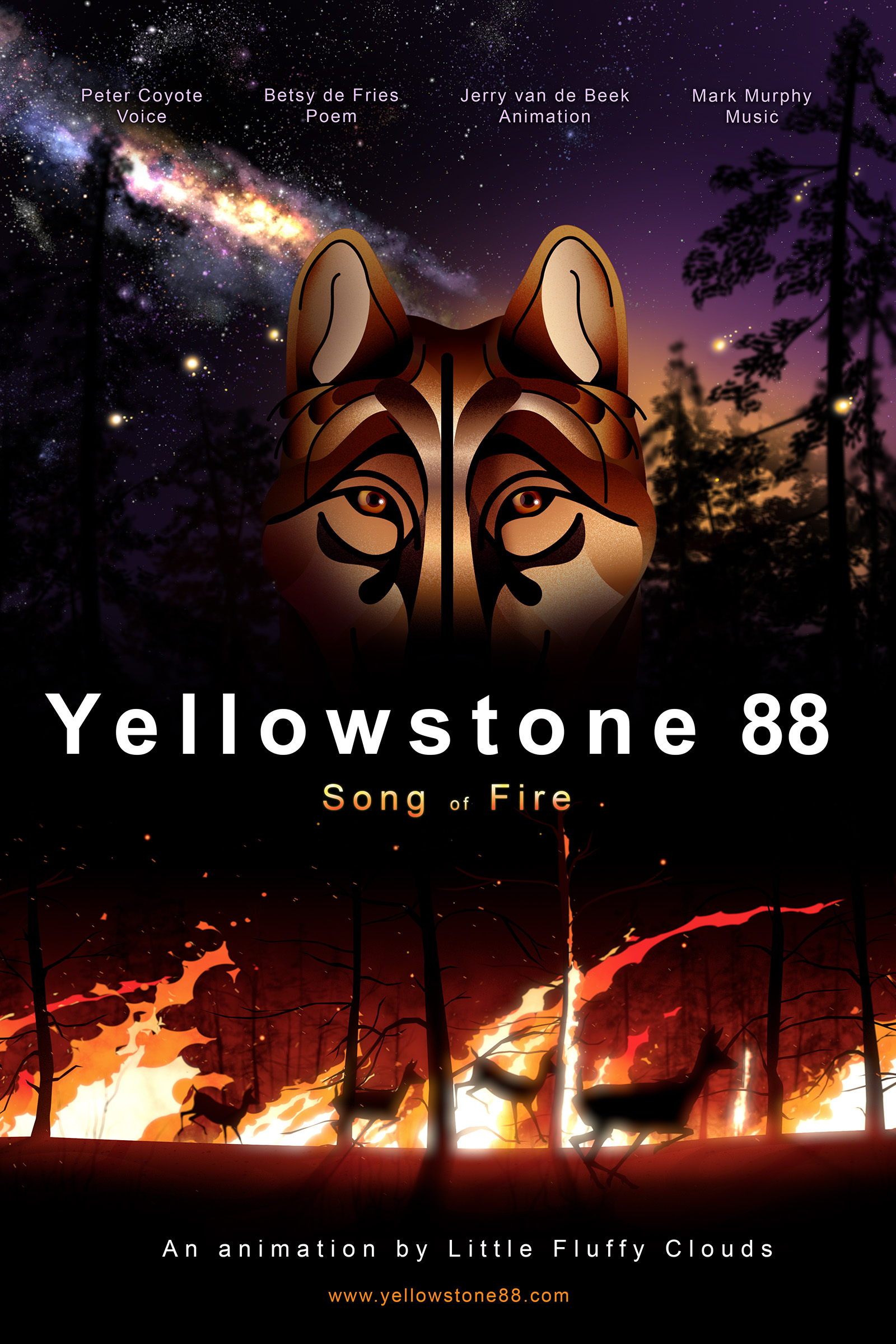 Yellowstone 88 Song of Fire | an multi award winning video by Little Fluffy Clouds a San Francisco - Bay Area Animation Studio